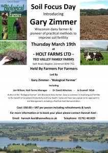 Yeo Valley Holt Farms March 19th 2015 Soil Focus Day